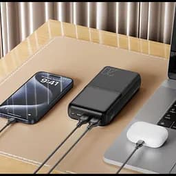 Повербанк чорний, зовнішній акумулятор, Power bank ХО РR252 20000 mAh 2xUSB-A - мініатюра 4