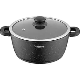 Кастрюля со стеклянной крышкой Ardesto Gemini Anzio 4.4 черный (AR2424GE)