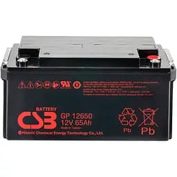 Аккумулятор CSB AGM 12V (12V/65Ah/780Wh) (GP12650) [112301]
