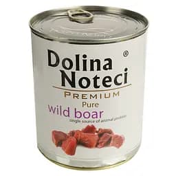 Влажный корм Dolina Noteci Premium Pure для собак склонных к аллергии, с кабаном, 800 гр