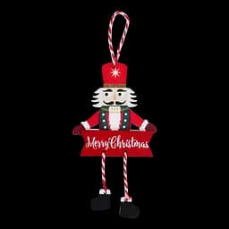 Прикраса для ялинки Offtop Щелкунчик, червоний (855077)