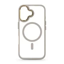 Чехол для Apple iPhone 16, Unit MagSafe, серый, прозрачный, магсейф, противоударный, магнитный, панель-накладка с поддержкой MagSafe, с поддержкой беспроводной зарядки, TPU+PC, защита всего корпуса, ударостойкий, ArmorStandart (ARM78703)