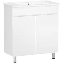 Тумба універсальна RJ Kink-XO із умивальником RJ Jenor RZJ815 80 см Білий RJFU036-4180WHSET(RJFU036-4180WH + RZJ815) Білий