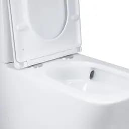 Унітаз підлоговий Qtap Tern Ultra Quiet безобідковий з сидінням Soft-Close QT17222175AUQ1W White, Білий - мініатюра 7