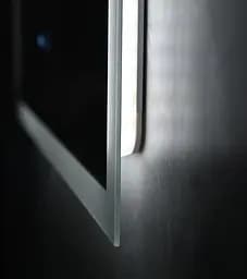 Дзеркало Mixxus Flat MR04-100x80 (LED Touch, годинник, антизапотівання, димер, регулювання яскравості) MI6927 - мініатюра 6