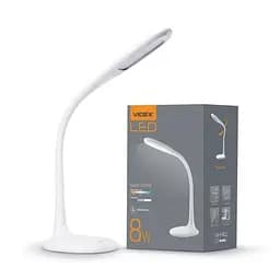 Лампа настольная LED TF03W White 8 Вт 3000K/4100K/5500K 340 лм Videx teh0019913