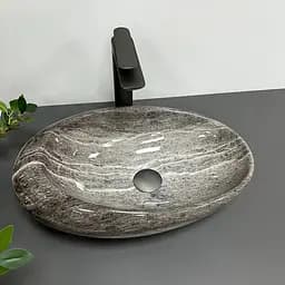 Умивальник VBI Vicenza dark stone накладний VBI-014800, Сірий