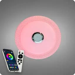 Люстра світлодіодна 517 Dlight RGB з пультом і колонкою 80Вт Білий (02158) - мініатюра 7