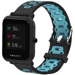 Спортивный ремешок Primo Perfor Classic для часов Xiaomi Huami Amazfit Bip/Amazfit GTS Black Blue