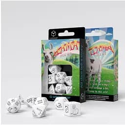 Набор кубиков Bright Llama Dice Set (White & Вlack) , 7 шт. (SLLA02)