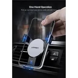 Тримач металевий UGREEN LP130 Air Vent Mount Phone Holder сірий (50564) - мініатюра 5
