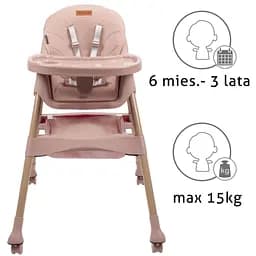 Стільчик для годування Kidwell KARIMI Pink - мініатюра 3