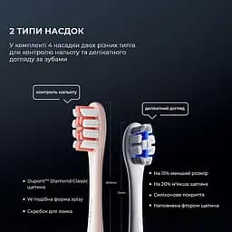 Електрична зубна щітка Oclean X Pro Digital Duo Set Dark Blue + Golden - мініатюра 7