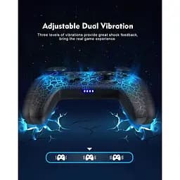 Бездротовий контролер Blnbok Switch Pro для Switch/Switch Lite/Switch OLED, 8 кольорів регульований - мініатюра 5