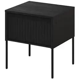 Тумба приліжкова Lenart Тренд з підсвічуванням чорний