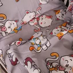 Простирадло на гумці MirSon Kids Time 17-0690 Моя ти киця Бязь 70х140 см (2200010403664)