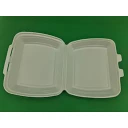 Ланч-бокс HP-1 из вспененного полистирола с крышкой 250x210x70 мм белый 125 шт.