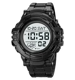 Чоловічий спортивний годинник Skmei 2003 (Чорний з білим)