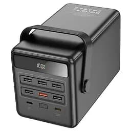 Зовнішній акумулятор Hoco DB03 Endure 100000mAh 22.5W Power Bank with Lamp чорний - мініатюра 3