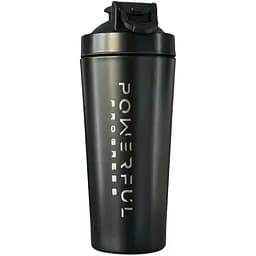 Шейкер Powerful Progress Metal 750 мл Black Black