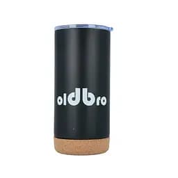 Кухоль OldBro для старого друга з корковим дном 480 мл Black Classic із нержавіючої сталі з подвійними стінками - мініатюра 2