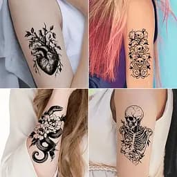 Набір дитячих тимчасових татуювань "Чорні міні №5" Fresh Tattoo black-tattoo-mini-set-5-T - мініатюра 9