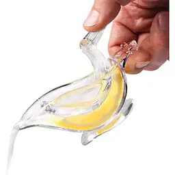 Соковижималка ручна Birdie Juicer Manual juicer сквізер, прес для шматочків лимона, лайма, часточок цитрусових, Transparent - мініатюра 5