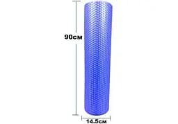 Масажний ролик Foam Roller 90 см Синій EasyFit fit0025025 - мініатюра 3