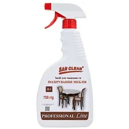 Средство San Clean Prof Line для чистки и полировки мебели 750 г