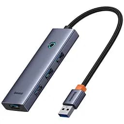 Хаб-адаптер Baseus UltraJoy Series 4-Port Hub AIR - Usb-A to 4xUsb3.0 (B0005280A813-02) - мініатюра 3