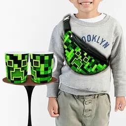 Набор: Сумка-бананка+ Кружка майнкрафт "Minecraft" детская с принтом (00252)