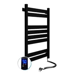 Електрична рушникосушка Navin Largo 500x800 Sensor права, чорний муар 12-244053-5080, Чорний матовий, Праве, Електронний