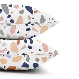 Комплект постільної білизни Cosas Gemstones CS7 Євро рожевий (StoneRoseGreyWhite_DarkBlue_200) - мініатюра 4