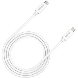Кабель USB Type-C Canyon Type-C to Type-C 1m White (CNS-USBC44W)