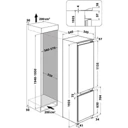 Холодильник Whirlpool WHC20 T352 (6709562) - мініатюра 3