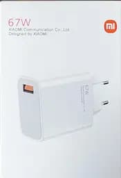 Зарядний пристрій Xiaomi GaN Power Adapter USB Fast 67W HC білий - мініатюра 2