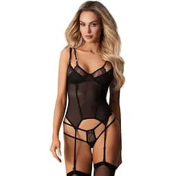 Корсет Obsessive Arrowel L/XL черный