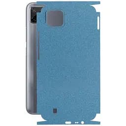 Защитная пленка StatusSKIN для Realme C11 2021 Корпус Винил Голубая глянец