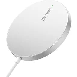 Зарядний пристрій Baseus Simple Mini3 Magnetic Wireless Charger 15W silver (CCJJ040012)