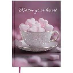 Щоденник недатований Buromax Romantic поліграфічний A5 336 сторінок світло-рожевий (BM.20400-43)