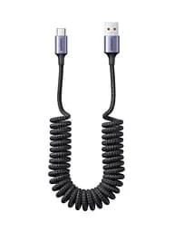 Кабель UGREEN US554 USB to Type-C PD QC 4.0/3.0 100W/6A for Huawei P60/ Mate 60 Pro and Xiaomi Supercharge 2M Space Gray