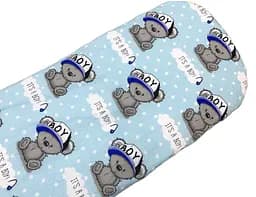 Простынь хлопковая Moontime в коляску "Boy"