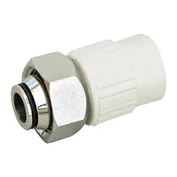 Муфта під Євроконус PPR Blue Ocean з накидною гайкою 25х3/4 ВР із шторним штоком SD00020879