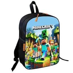 Рюкзак шкільний дитячий 36х27см Майнкрафт Кріпер «Minecraft» з принтом для хлопчика (00614)