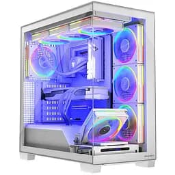 Корпус Modecom VOLCANO STELLAR ARGB MIDI 5x120 мм fans WHITE без БЖ ATX (AT-STELLAR-5F-ARGB-20) - мініатюра 4