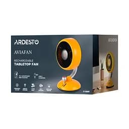 ARDESTO Вентилятор FT-F3600Y настільний, 12см, акумулятор, підсвічування, USB-A Type-C, жовтий - мініатюра 9