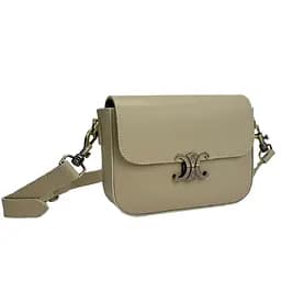 Шкіряна сумочка кроссбоді бежева Firenze Italy F-IT-1018B-S