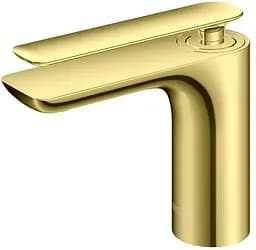 Змішувач для умивальника Kohlman Experience gold низький QB100EGD Золотий