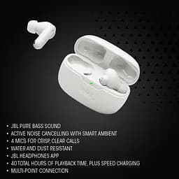 Навушники бездротові JBL WAVE Beam 2 JBLWBEAM2WHT білі - мініатюра 4