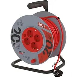 Сетевой фильтр-катушка 4 роз., 20 м (P09220)